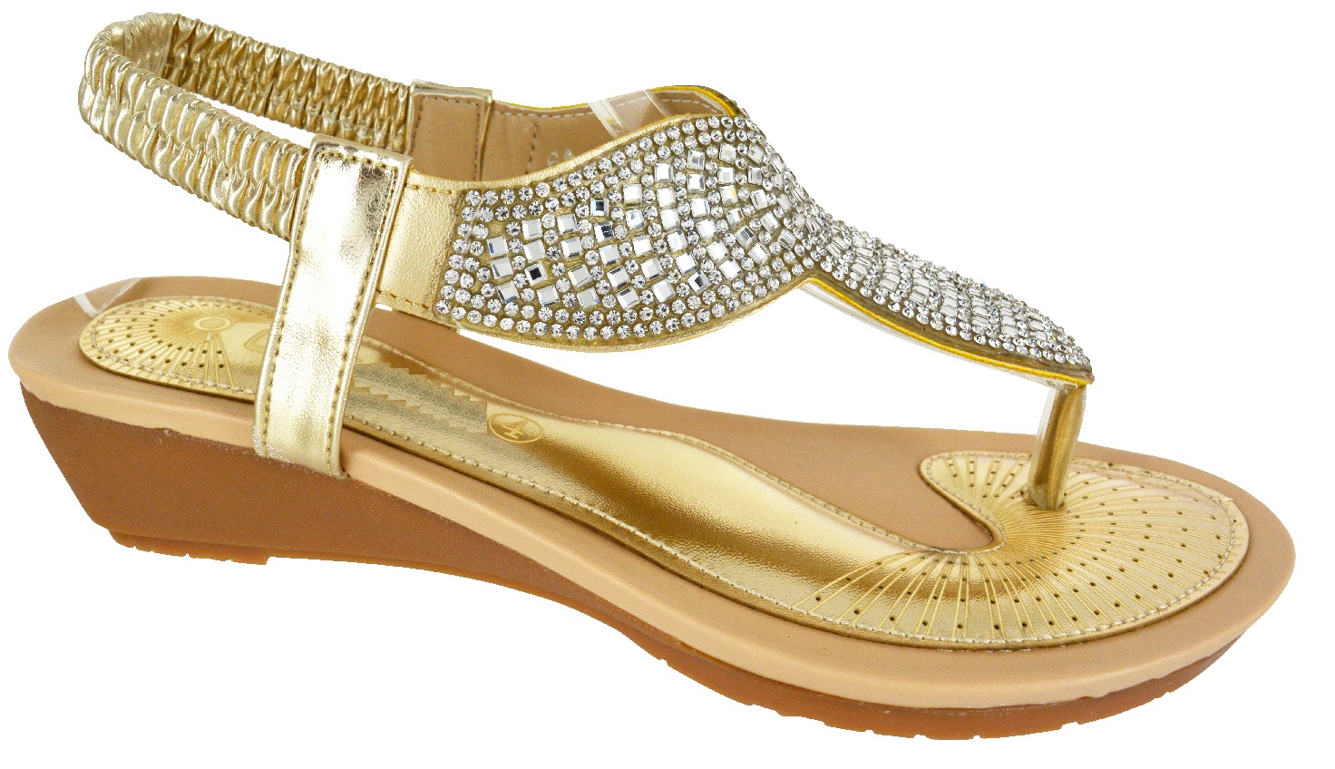 vintage comfort wedge diamond sandals